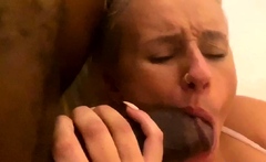 Blonde slut hardcore fuck and blowjob