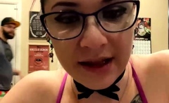 Big boobs milf masturbates with her dildo