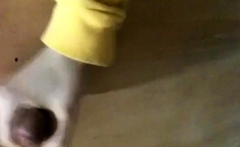 Korean Amateur Sucks Cock In Bathroom Gloryhole