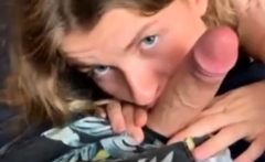 Amateur blondes pov blowjob and hardcore fun with lucky dude