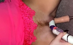 Close up solo beauty toying ass