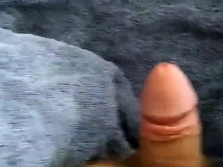 Fat Amateur Strokes Small Cock and Shows Balls