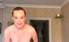 Amateur Milf In Sexy Stockings Masturbates