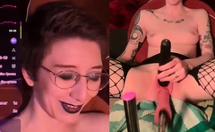 Stacked brunette goes solo toys and masturbation