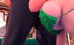 Blonde Natasha Marley with big boob