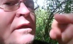 Bears' Outdoor Blowjob Party