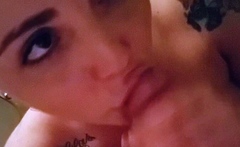 Amateur blowjob and cumshot homevideo