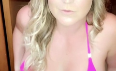 Big boobs milf masturbates with her dildo