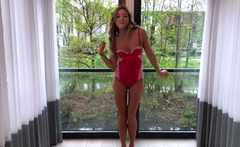Beautiful Sonya having a horny solo toy masturbation