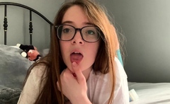 Curly Blonde Teen Records Solo Dildo Masturbation More At