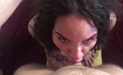 Mature Brunette Amateur Giving A Great Pov Blowjob