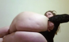 Curly Blonde Teen Records Solo Dildo Masturbation More at