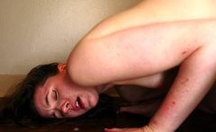 Stacked brunette goes solo toys and masturbation