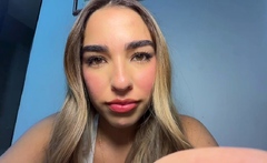 Curly Blonde Teen Records Solo Dildo Masturbation More at