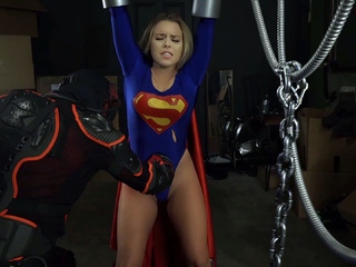 Super woman fucked by the evil master
