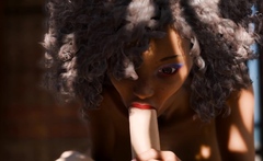 Hot beauty Fatima gets fucked deep in tropical VR paradise